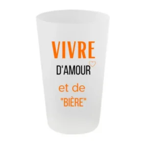 verre plastique personnalisable