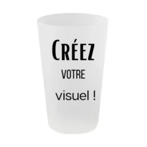 verre plastique publicitaire